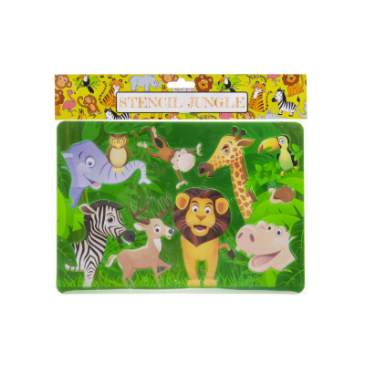 6533 STENCIL SET WILD ANIMALS