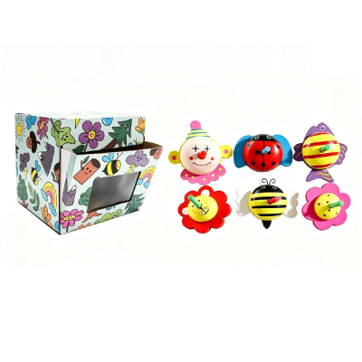 8806 WOODEN SPINNING TOP ASSORTMENT DB
