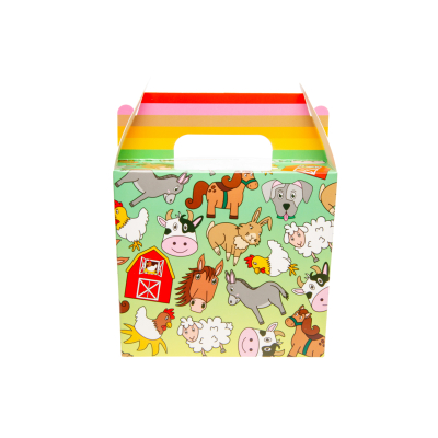 8748 FOOD BOX FARM ANIMALS , PARTY / LUNCH