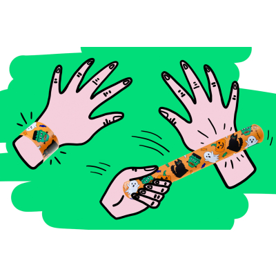4295 SLAP BRACELET HALLOWEEN °°°°