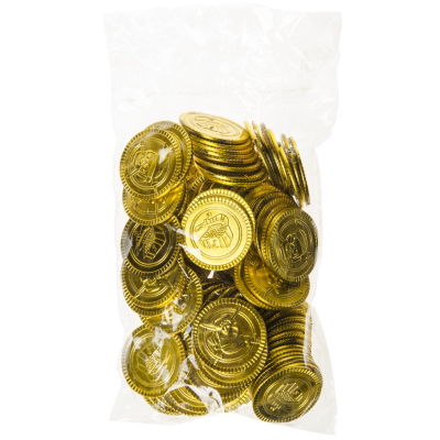 2798 GOLDPLATED PIRATE COINS