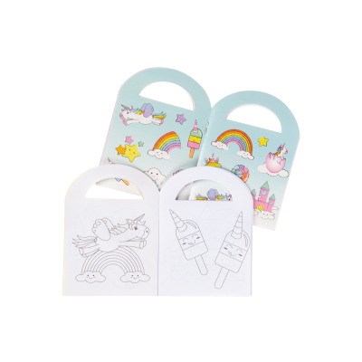 6862 COL BOOK W STICKERS S UNICORN