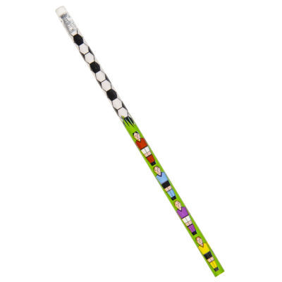 6497 PENCIL, FOOTBALL COLORED