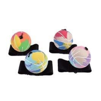 4711 BOUNCE BALL W WRISTBAND BASKET STYLE 6CM