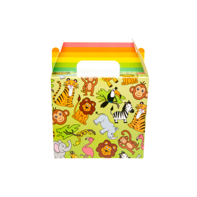 8747 FOOD BOX WILD ANIMALS , PARTY / LUNCH