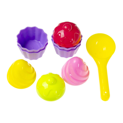 4652 9PCS CUPCAKE BEACH SET NETBAG