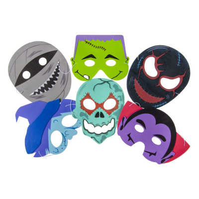 9668 6ASS SCARY MASKS IN FOAM