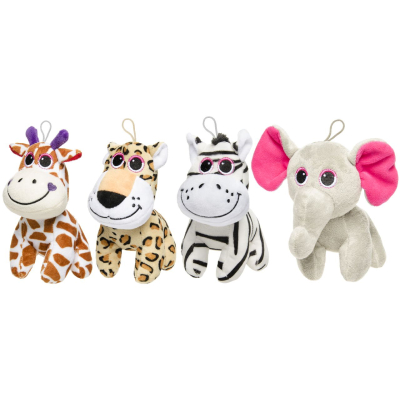 1705 PLUSH 4ASS WILD ANIMALS S