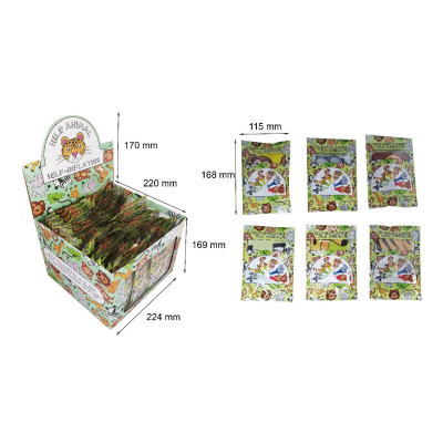 8430 SELF INFLATABLE WILD ANIMALS FOIL BALLOON °