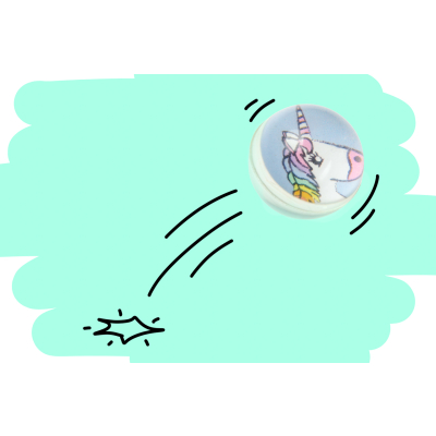 8641 BOUNCING BALL UNICORN 32MM