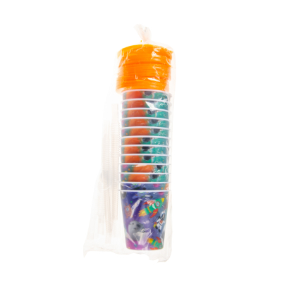 8175 3D CUP W STRAW & LID, SPACE