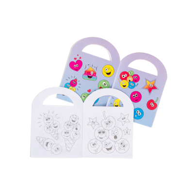 6864 COL BOOK W STICKERS S EMOTION FACE