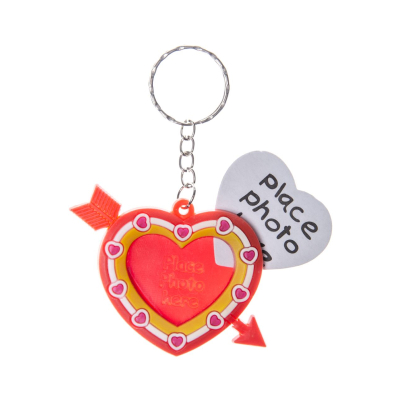 9976 KEYCHAIN PHOTO FRAME HEART SHAPE °