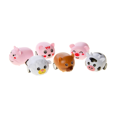 4404 PULL BACK FARM ANIMALS 6ASS