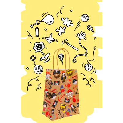 7421 PAPER GIFT BAG, PIRATE