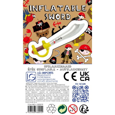 4722 INFLATABLE PIRATE SWORD S