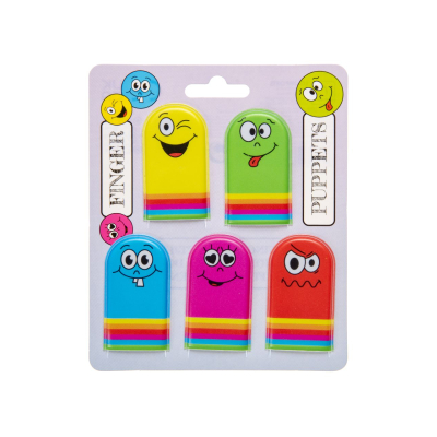 6115 5PCS FINGERPUPPET EMOTION FACES °°°°