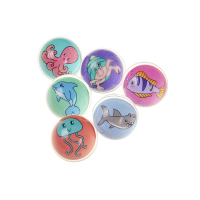 8635 BOUNCING BALL SEA ANIMALS 32MM