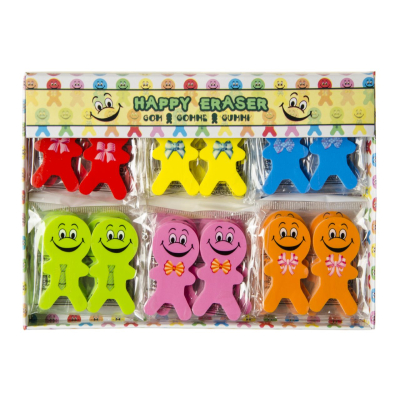 6577 2PC BOY-GIRL ERASER