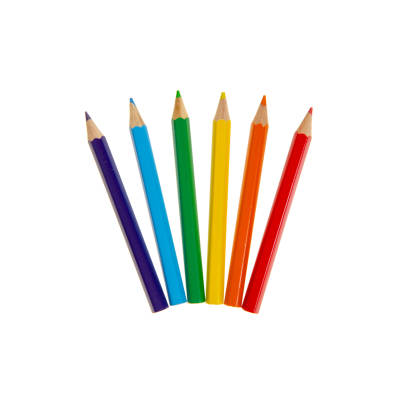 6076 COL PENCILS 6PCS SHORT VEHICLES