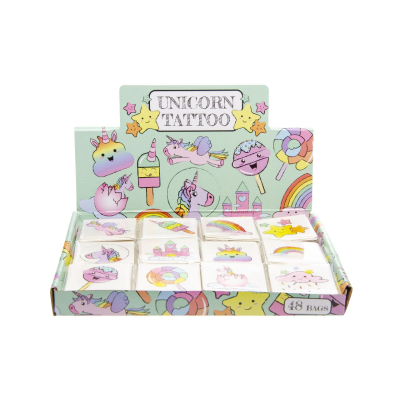 8483 12PCS TATTOO, UNICORN DB