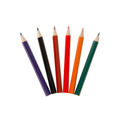 6074 COL PENCILS 6PCS SHORT HALLOWEEN °°°°