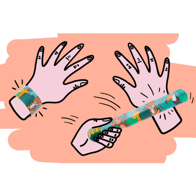 4266 SLAP BRACELET WILD ANIMALS