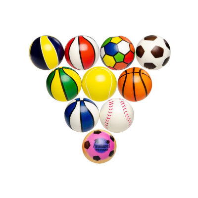 4877 SPORTS PU STRESS BALL, 100MM