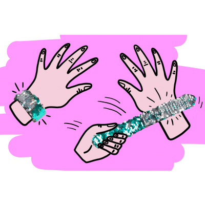 0424 SLAP BRACELET SEQUIN PP