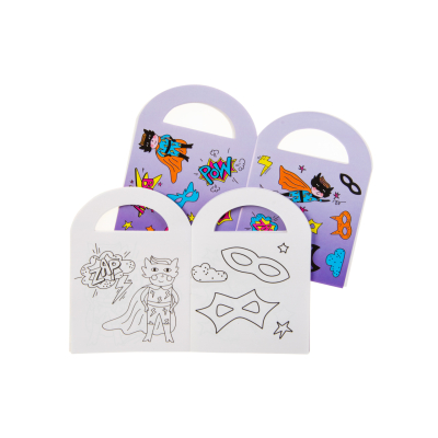 6875 COL BOOK W STICKERS S SUPERHERO S
