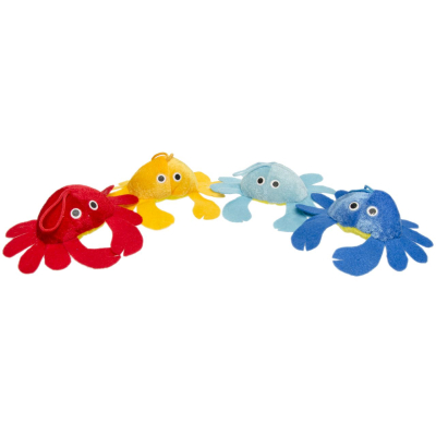 1645 PLUSH, SUPER SOFT, CRAB 4ASS