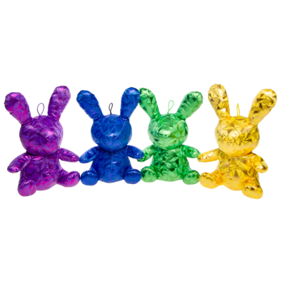 1957 PLUSH, METALLIC BUNNY