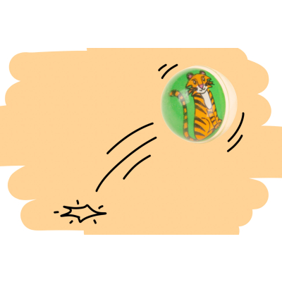 8636 BOUNCING BALL WILD ANIMALS 32MM