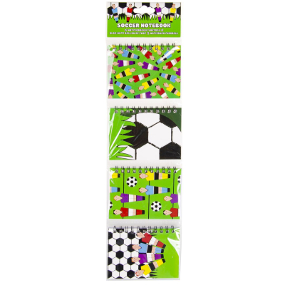 6281 FOOTBALL NOTEBOOK  SPIRAL 4ASS