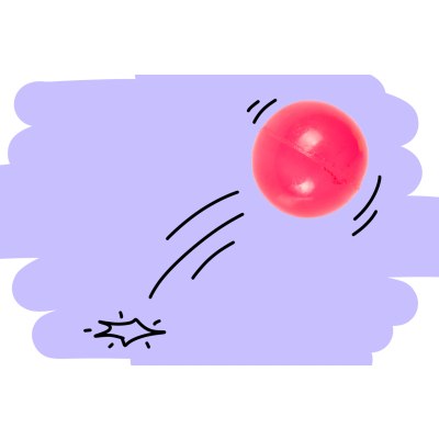 8628 BOUNCING BALL NEON 27MM