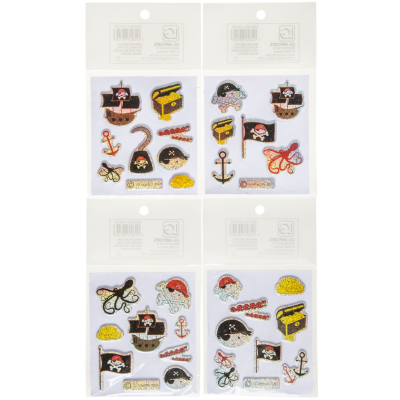 9729 4ASS SHINY STICKERS PIRATE