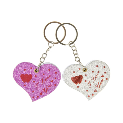 9851 KEYCHAIN NOTEBOOK HEART