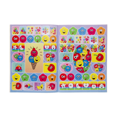 6870 COL BOOK L W STICKERSHEET EMOTION FACES
