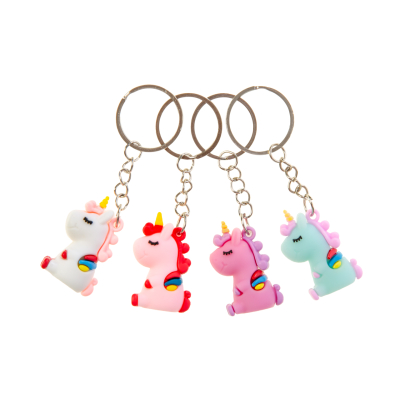 9933 KEYCHAIN SITTING UNICORN