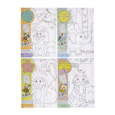 6892 CANVAS PAINTING SET WILD ANIMALS