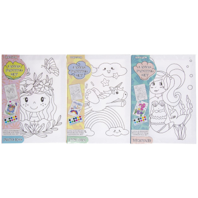 6890 CANVAS PAINTING SET FOR GIRLS
