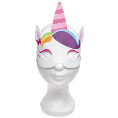 9663 UNICORN MASK IN FOAM 4ASS PP