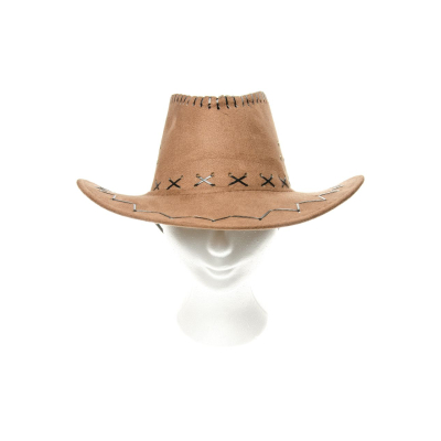9099 3ASS COWBOY HAT LEATHERLOOK