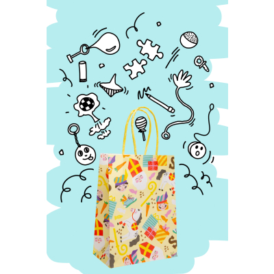 7433 PAPER GIFT BAG, SINTERKLAAS