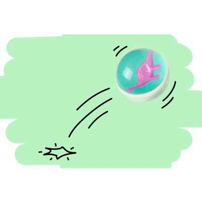8642 BOUNCING BALL DINOSAUR 32MM