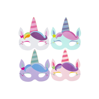 9663 UNICORN MASK IN FOAM 4ASS PP