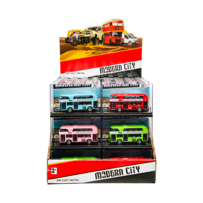 3047 DIECAST DOUBLE-DECKER BUS PULL BACK