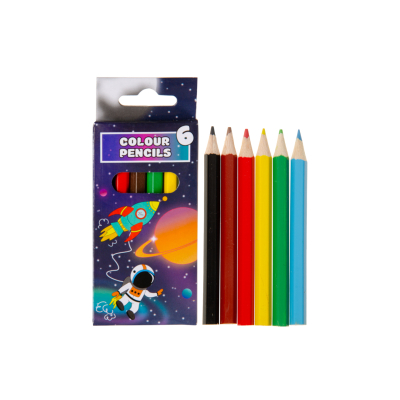 6066 COL PENCILS 6PCS SHORT SPACE
