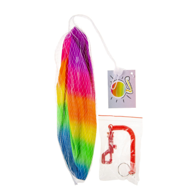 4803 9" RAINBOW BALL / KEYCHAIN & NET