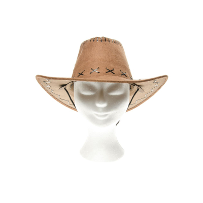 9099 3ASS COWBOY HAT LEATHERLOOK